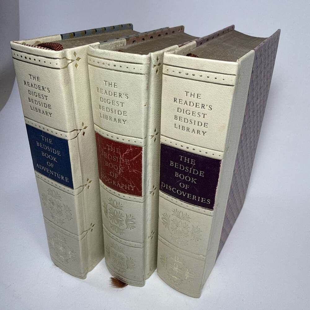 1959 Readers Digest Bedside Library Book Of Adventure, Biography And Discovery